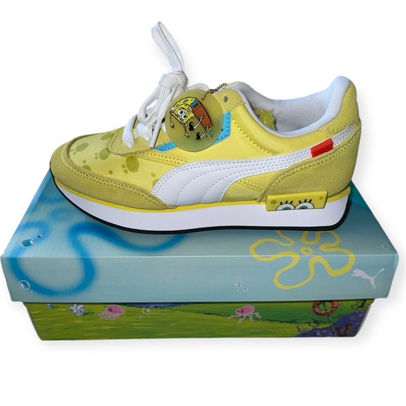 NEW Puma Sponge Bob Square Pants Sneakers - Picture 2 of 7